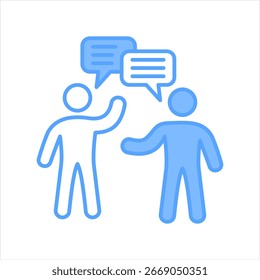 Ilustración vectorial de iconos azul de Mentor