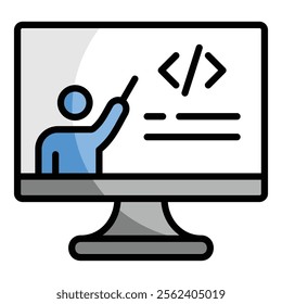 Mentor Guidance Icon Element For Design