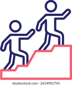 Mentor Icon Color Vector Illustration