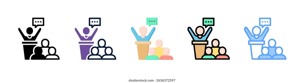 Mentor Icon Element For Design And Vector