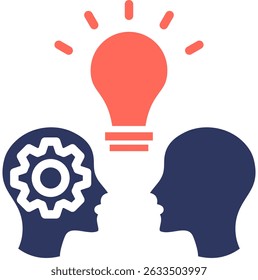 Ilustração do vetor de cor do glifo do ícone do mentor
