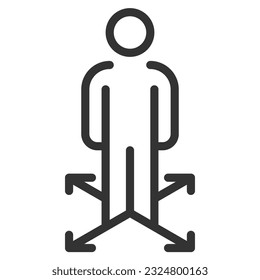 mentor icon line vector design elements pictograms wed logo and infographics 
