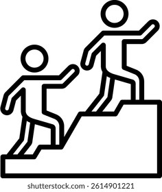 Mentor Icon Line Vector Illustration