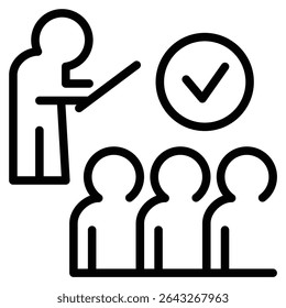 Vektorgrafik der Mentorsymbollinie
