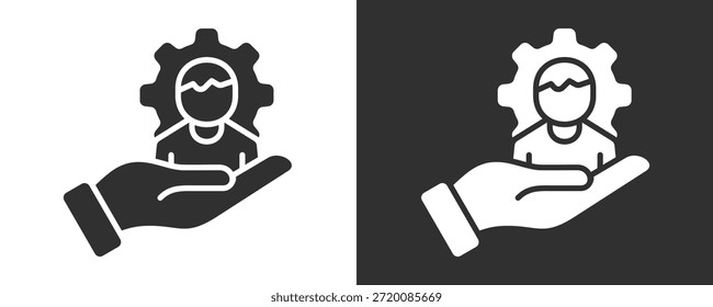 Conjunto De Iconos De Mentor Colección De Vector Aislada En Blanco Y Negro