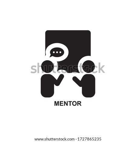 MENTOR ICON , TRAINING ICON VECTOR