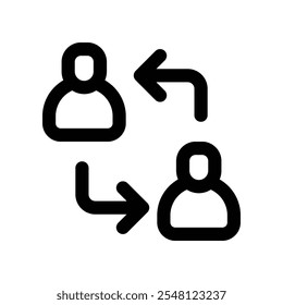 mentor icon. vector line icon for your website, mobile, presentationation, and logo design.
