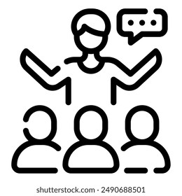 Icono de mentor para Web, App, infografía, etc