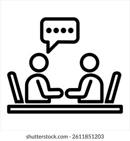Mentor Line Icon Vector Illustration