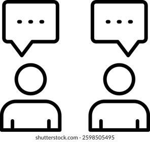 Mentor Line Vector Icon Design