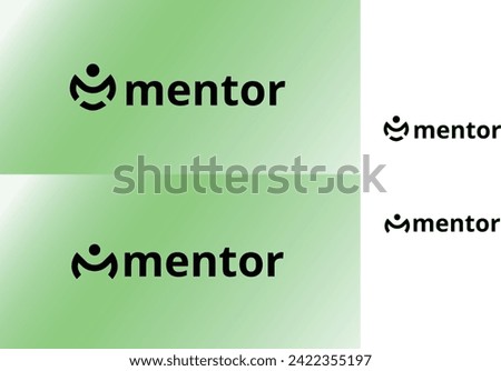 Mentor logo, initial letter  M logo vector template, Success Life Coaching Initial M icon.