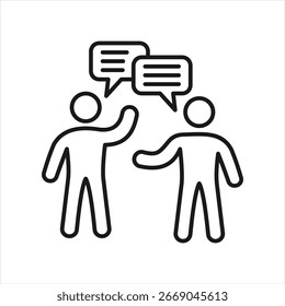 Ilustração do vetor do ícone de contorno do mentor