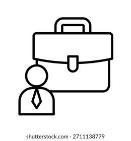 Ilustración vectorial de icono de esquema de mentor