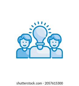 Ilustración de estilo de icono de color azul vectorial de envío de mentor. archivo EPS 10