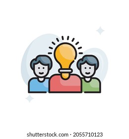 Mentor ship vector filled outline icon style illustration. EPS 10 file