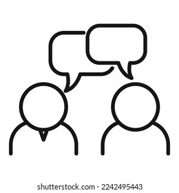 Mentor strategy icon outline vector. Help skill. Goal trainer