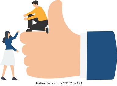Mentor support, Coaching or training for employee improvement, Help colleagues or partners to work better, Advice or consult, Manager help coworker thumb down to thumb up

