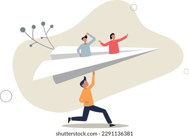 Mentor or support employee to success, manager to help or advice staff to reach goal, work coaching or adviser expert concept.flat vector illustration.