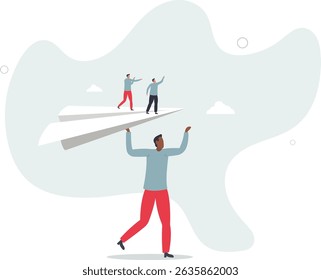Orientar ou apoiar o funcionário para o sucesso, gerente para ajudar ou aconselhar a equipe para alcançar o objetivo, coaching de trabalho ou conceito de especialista conselheiro.