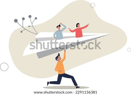 Mentor or support employee to success, manager to help or advice staff to reach goal, work coaching or adviser expert concept.flat vector illustration.