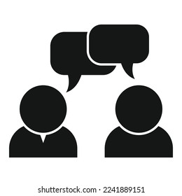 Mentor teamwork icon simple vector. Training career. Team skill