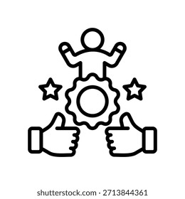Mentoring Best Practices Icon Line Vector Illustration