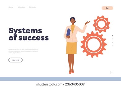 Mentoring coaching platform online service landing page giving strategy to build system of success