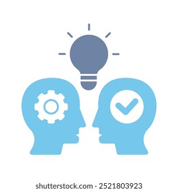 ícone da linha de conceito de mentoreamento. Ilustração de elemento simples. design de símbolo de esboço de conceito de mentoreamento.