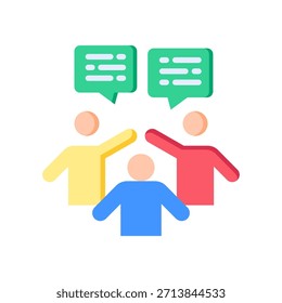 Ilustración vectorial plana de icono de compromiso de tutoría