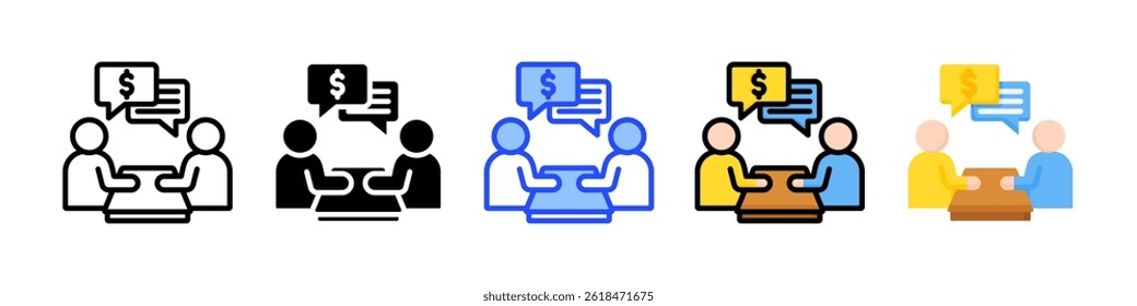 Colección de iconos de mentoría con múltiples estilos