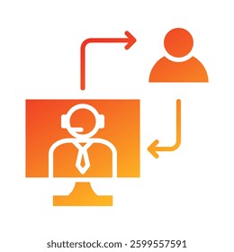 Mentoring Icon Element For Design