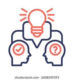 Mentoring Icon Element for Design