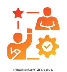 Mentoring Icon Element for Design