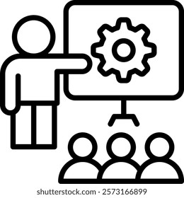 Mentoring Icon Element For Design And Vector