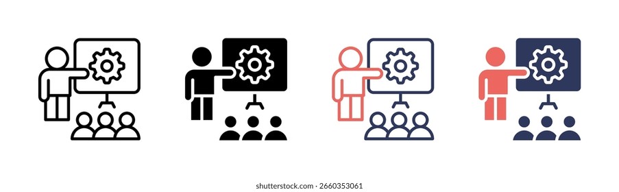 Mentoring Icon Element For Design And Vector
