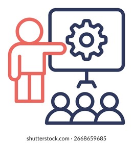 Mentoring Icon Element For Design And Vector