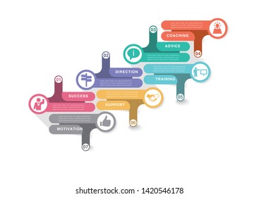 MENTORING ICON AND ILLUSTRATION CONCEPT
