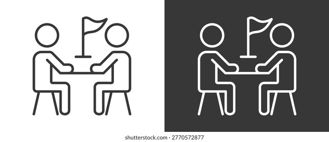 Mentoring Icon Set Vector Collection Isolated In Black And White