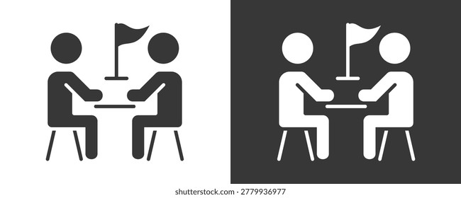 Mentoring Icon Set Vector Collection Isolated In Black And White