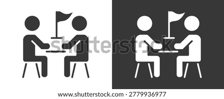 Mentoring Icon Set Vector Collection Isolated In Black And White