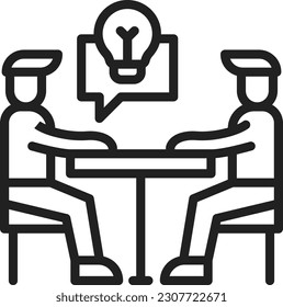Mentoring icon vector image. Suitable for mobile application web application and print media.