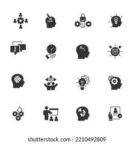 mentoring icons set . mentoring pack symbol vector elements for infographic web