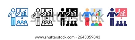 Mentoring Multiple Style Icon Set Collection.
