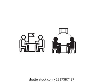  mentoring sets , education, meeting, conference, line icons related to training, coaching, teamwork. Outline icon collection stroke vector icon graphics design by  illustration.