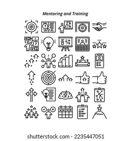 Symbol-Set für Mentoring und Training