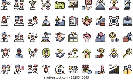 Mentoring and training icons High-Quality Vector Icons Collection with Editable Stroke. Ideal for Professional and Creative Projects.