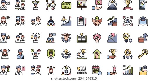 Mentoring and training icons High-Quality Vector Icons Collection with Editable Stroke. Ideal for Professional and Creative Projects.