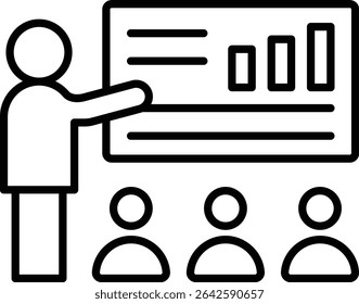 Mentoring-Vektorsymbol. Kann für Druck-, Mobil- und Web-Anwendungen verwendet werden.