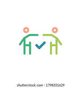 mentoring vector icon logo design