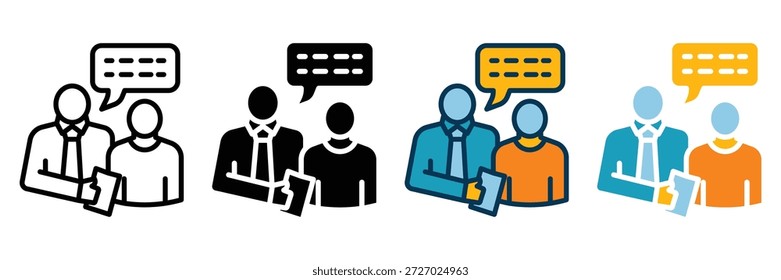 Icono de Web de mentoría colección de estilo múltiple
